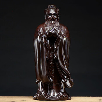 孔子木雕像价格报价行情- 京东