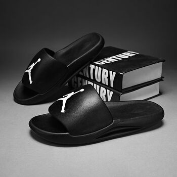 乔丹2023年拖鞋男款新款飞人拖鞋男浴室防臭aj飞人拖鞋一男一女情侣款