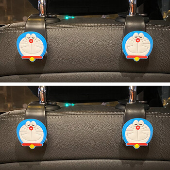 汽车座椅背挂钩车载好物车用后排卡通可爱小挂勾车内装饰用品大全蓝