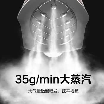 海尔（Haier）立式挂烫机35g蒸汽量2.4L水箱蒸汽家用双杆带板手持立式大功率熨烫机HY-GSS2408G 