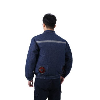 靓淑风扇衣服降温工作服空调服夏季空调衣工地车间服跑江湖衣的衣服