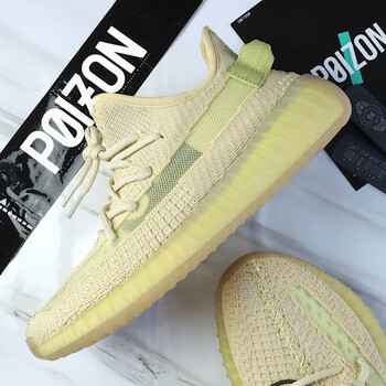 椰子鞋男椰子口香糖配色350v2情侣款跑步鞋蓝精灵真爆软底运d休闲鞋