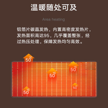 灵蛇（LINGSHE）发热鼠标垫 暖手桌垫快速加热暖桌垫 电热暖手鼠标垫超大暖手宝鼠标垫 80*33CM  壁垒