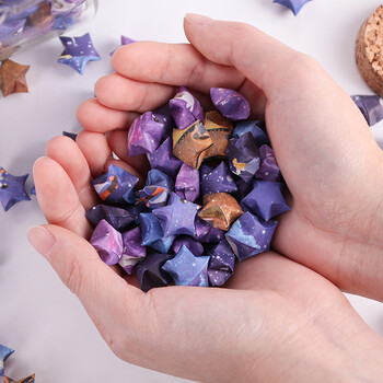 TaTanice星星折纸 节日礼物生日礼物创意许愿瓶手工DIY幸运星情侣漂流瓶 星空款 TaTanice星星折纸 节日礼物生日礼物创意许愿瓶手工DIY幸运星情侣漂流瓶 星空款
