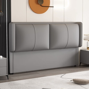 2023新款床头软包靠背双人简约现代科技布实木床头背板单买定制  b16