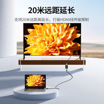 绿联HDMI2.0版延长器 母对母转接头对接头直通头串联高清线延长线 20107