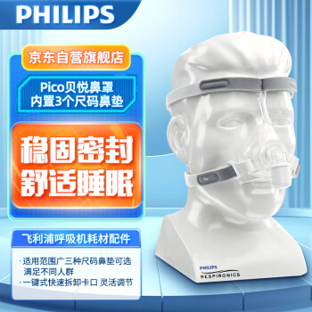 飞利浦（PHILIPS）呼吸机鼻罩耗材配件 Pico鼻罩3个尺码（非口鼻面罩）
