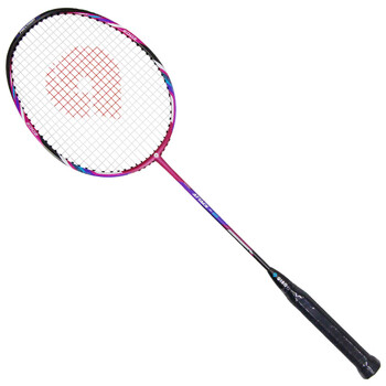 启傲(QIAO)羽毛球拍对拍比赛套装AT5碳素中杆羽拍4U22磅绒布袋含手胶紫烙蓝