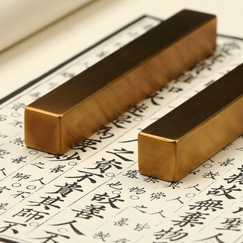 弘梅【全网低价】弘梅仿古黄铜书法镇尺镇纸 铜学生毛笔书法文镇 文房四宝礼品把玩双支装镇尺 弘梅【全网低价】弘梅仿古黄铜书法镇尺镇纸 铜学生毛笔书法文镇 文房四宝礼品把玩双支装镇尺