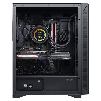 先马(SAMA)黑洞7pro中塔式吸音降噪电脑主机箱黑色 标配2把降噪风扇/高分子树脂棉/支持ATX主板/竖装显卡 先马(SAMA)黑洞7pro中塔式吸音降噪电脑主机箱黑色 标配2把降噪风扇/高分子树脂棉/支持ATX主板/竖装显卡