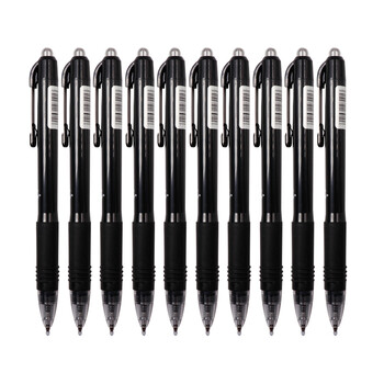 斑马牌（ZEBRA）【热门商品】子弹头按动0.5mm中性笔学生刷题笔记写字笔办公用签字笔C-JJ3黑色10支装