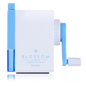 得力（deli）简约式学生削笔机/铅笔削笔器/卷笔刀/转笔刀学生儿童学生文具生日开学礼物蓝色