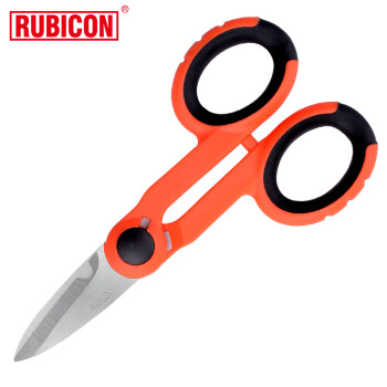 罗宾汉（RUBICON）RCZ-527 电工多用剪刀凯夫拉剪锯齿剪光纤剪刀可剪铁铜铝线140mm