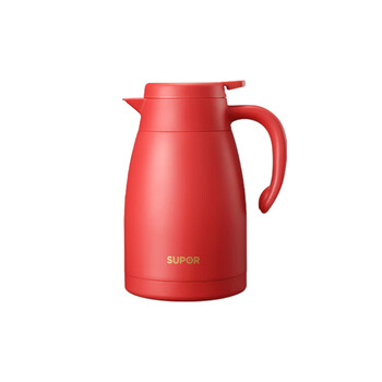 苏泊尔（SUPOR）家用真空保温瓶暖水壶瓶大容量热开水瓶壶304不锈钢1.5L胭脂红