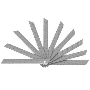 广博(GuangBo)13刀头锋利小号美工刀片/SK5合金钢裁纸刀片10片便携装办公用品MG5422 广博(GuangBo)13刀头锋利小号美工刀片/SK5合金钢裁纸刀片10片便携装办公用品MG5422