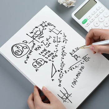 法拉蒙 faramon 5本空白草稿纸学生演算本500张大学生考研复习加厚白纸草稿本文具本子 高中生学习神器