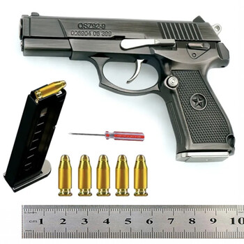 05 抛壳全金属仿真玩具比1模型中国92式男孩可拆卸合金抢不可发射