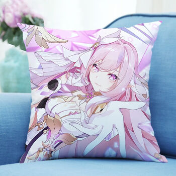 哈特纶崩坏三周边 抱枕爱莉希雅靠枕方形双面高清可拆洗可定制个性