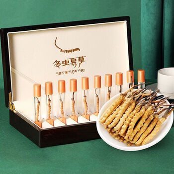 头期野生正宗冬虫夏草整虫草滋补养生泡酒非西藏那曲青海送礼礼盒正宗