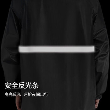 格术雨衣分体电动车雨衣套装防暴雨人车分离雨衣雨裤反光双帽檐2XL
