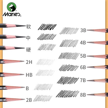 马利(Marie's)素描铅笔套装初学者学生绘画艺考工具铅笔炭笔橡皮美工刀纸擦笔玫瑰时钟笔帘 马利(Marie's)素描铅笔套装初学者学生绘画艺考工具铅笔炭笔橡皮美工刀纸擦笔玫瑰时钟笔帘