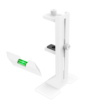 雷匠（RAYARTI）多功能磁吸显卡水平支架 白色（磁吸底座/带水平仪/SPCC铁材/减震脚垫/位置自由调节）