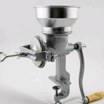 墨申家用手动手摇研磨机磨粉机药材五谷核桃花生粉碎机磨馅机500型