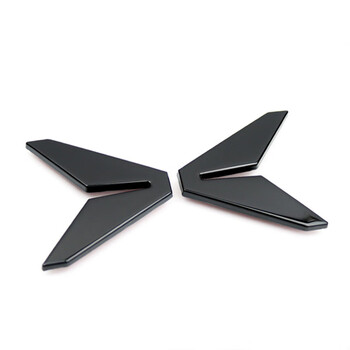 p5 g3i logo黑色合金材质装饰改装配件 新款车头标(亮黑款)合金材质p7