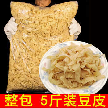 豆腐皮絲幹豆皮東北特產乾貨油豆皮素肉乾菜豆製品腐竹涼拌菜品質豆皮