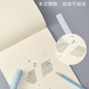 三年二班【全网低价】5本装B5/40页护眼草稿本空本小学生初中生演算草稿纸数学大学考研数学作业纸 5本装