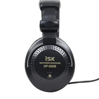 iSK HP960B专业头戴式监听耳机 电脑手机声卡直播唱歌录音监听耳返 全封闭腔体设计3C数码全网低价