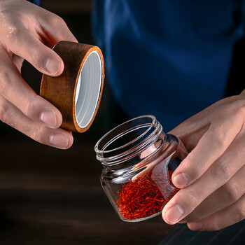 格娜斯玻璃茶叶罐便携小茶罐密封罐200ml存储茶罐咖啡罐迷你玻璃罐