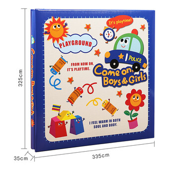 NCL仲林DIY自制覆膜粘贴式相册本 40页儿童成长相册薄/卡通/家庭影集照片书 蓝色警车 243C NCL仲林DIY自制覆膜粘贴式相册本 40页儿童成长相册薄/卡通/家庭影集照片书 蓝色警车 243C