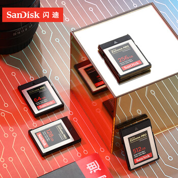 闪迪（SanDisk）512GB CFexpress Type B存储卡 微单高速影像 内存卡 读速1700MB/s 写速1400MB/s 兼容部分XQD相机