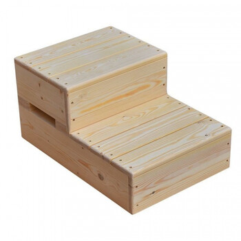 古杜尔 阶梯凳实木双层台阶凳脚踏板门槛台阶过渡门前垫脚凳阳台浴缸