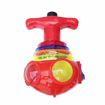 七彩发光音乐旋转陀螺儿童炫彩闪光电动小学生玩具女生7-14岁小学生