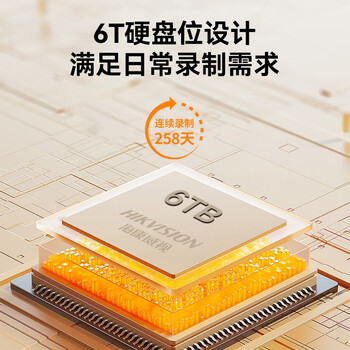 HIKVISION海康威视4G硬盘录像机4路监控主机2K高清POE网线供电内置流量卡NVR手机远程NVR-F104/P/4G