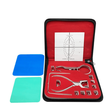 牙科口腔橡皮障工具套装打孔器橡皮章打孔板橡皮樟布工具1套打孔板1个