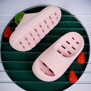 趣妮熊儿童浴室漏水拖鞋洞洞夏季加厚防滑男童女童女孩男孩室内外凉