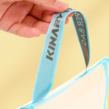 金得利3个A4透明文件袋小学初中生分科目分类袋科目袋拉链书本作业试卷收纳袋手提袋文具补习袋FB8770-3