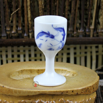 臣埠2022新品中式酒具青花瓷小酒杯单杯瓷器烈酒杯小白酒杯1520毫升小