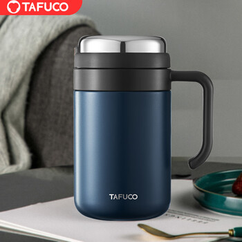 泰福高（TAFUCO）儿童保温杯真空316不锈钢水杯双层保温水杯650ml 午夜蓝 T6176