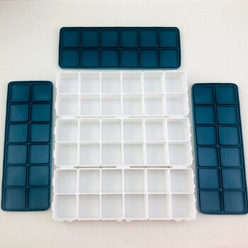 【全网低价】芬尚 12格软盖颜料盒 可组装24色36色48色等 水粉丙烯水彩颜料盒学生绘画美术用品 可拼装调色盒