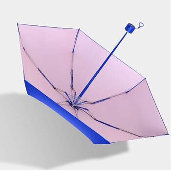 初居14厘米迷你超轻超小折叠伞六折小蓝伞晴雨两用太阳伞防紫外线口袋