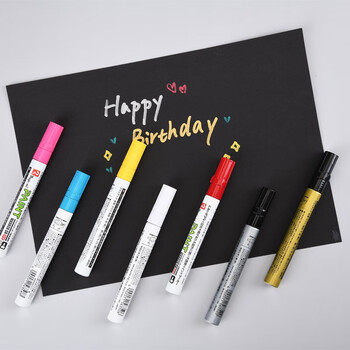 仲林(Nakabayashi)油漆笔速干防水不褪色签字记号笔 涂鸦笔 高光笔绘画 2.5mm 黄色 MSR550-T5 仲林(Nakabayashi)油漆笔速干防水不褪色签字记号笔 涂鸦笔 高光笔绘画 2.5mm 黄色 MSR550-T5