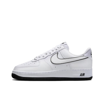 耐克nikeairforce1空军一号男款白黑低帮休闲板鞋dv07839