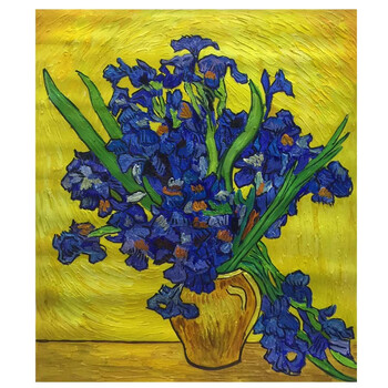 临摹梵高 《鸢尾花》 布面油画