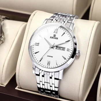依波(ebohr)依波表男士手表超薄简约潮流时尚防水石英表女表双日历