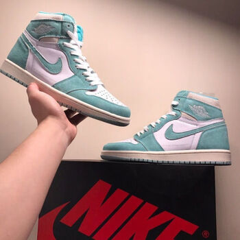 aj1高帮乔1空军一号aj1男鞋高帮学生  官网nike童鞋 官方旗舰蒂芙尼绿