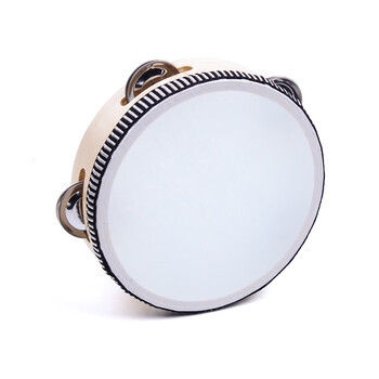 机智芽手拍鼓婴儿玩具摇铃定制铃鼓diy幼儿园儿童舞蹈铃鼓打击乐器